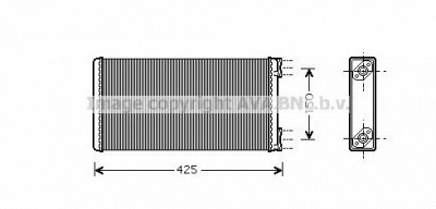 AVA QUALITY COOLING mn6028 -  Теплообменник, отопление салона